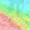 Sandia topographic map, elevation, terrain
