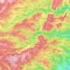 Întregalde topographic map, elevation, terrain