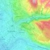 Palace of Charles V topographic map, elevation, terrain