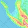 Orikum topographic map, elevation, terrain