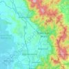 Hulu Selangor topographic map, elevation, terrain