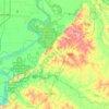 Lauderdale County topographic map, elevation, terrain