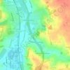 Claydon topographic map, elevation, terrain