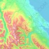 Area C (Puntledge/Black Creek) topographic map, elevation, terrain
