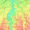 Setu topographic map, elevation, terrain