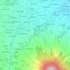 Bayongbong topographic map, elevation, terrain