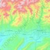 Ноҳияи Ҳисор topographic map, elevation, terrain
