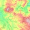 La Iguala topographic map, elevation, terrain