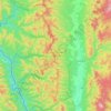 Salawin National Park topographic map, elevation, terrain