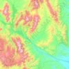 Waitaki River topographic map, elevation, terrain