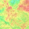 Suginčiai eldership topographic map, elevation, terrain