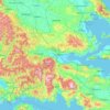 Phthiotis Regional Unit topographic map, elevation, terrain