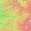 Wyoming County topographic map, elevation, terrain