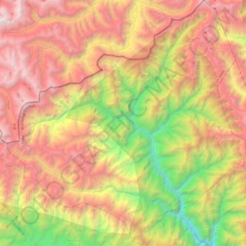 Monigong EAC topographic map, elevation, terrain