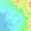 Bengkulu Tengah topographic map, elevation, terrain