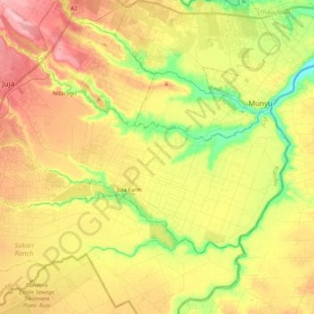 Kalimoni ward topographic map, elevation, terrain
