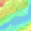 Champlain topographic map, elevation, terrain