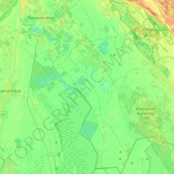 Bugyi topographic map, elevation, terrain