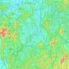 Daejeon topographic map, elevation, terrain