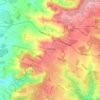 Nuffield topographic map, elevation, terrain