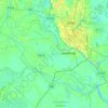 Keraniganj Subdistrict topographic map, elevation, terrain