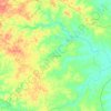 Keluang topographic map, elevation, terrain