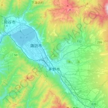 Chino topographic map, elevation, terrain