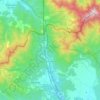 la Jonquera topographic map, elevation, terrain
