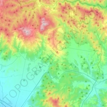 Roccastrada topographic map, elevation, terrain