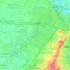 West Delhi District topographic map, elevation, terrain