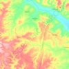 Olindina topographic map, elevation, terrain