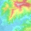 Coggia topographic map, elevation, terrain