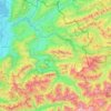 Bregenzerwald topographic map, elevation, terrain