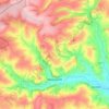 Newcastle on Clun topographic map, elevation, terrain