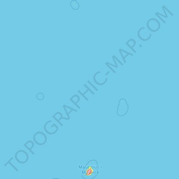 Mauritius topographic map, elevation, terrain
