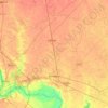 Etmadpur topographic map, elevation, terrain