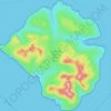 Isle of Rum topographic map, elevation, terrain