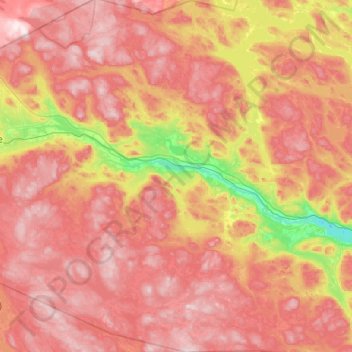 Torp District topographic map, elevation, terrain