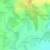 Fundeni topographic map, elevation, terrain