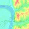 Glasgow topographic map, elevation, terrain