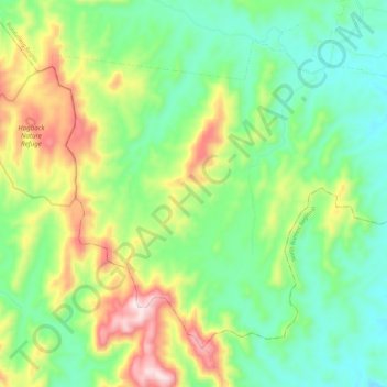 Doughboy topographic map, elevation, terrain