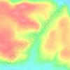Kilcredan topographic map, elevation, terrain