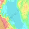 Lake Poso topographic map, elevation, terrain