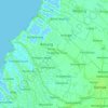 Bonang topographic map, elevation, terrain