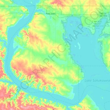 Shell Creek Segment topographic map, elevation, terrain