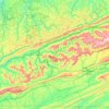 Harlan County topographic map, elevation, terrain