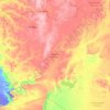 Aktobe Region topographic map, elevation, terrain