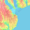 Odessa topographic map, elevation, terrain