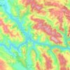 Tân Phong Commune topographic map, elevation, terrain