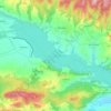 Lake Czorsztyn topographic map, elevation, terrain